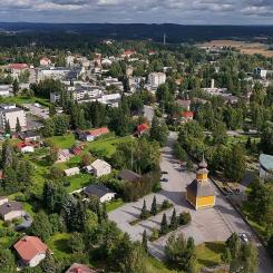 Orivesis centrum. En australisk gruvaktör vill leta litium i Orivesi. Kommunen och invånarna motsätter sig projektet av miljöskäl. Foto: Wikipedia Commons Lic. Kredit: Orivesi Kommun