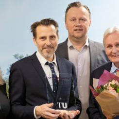 Från vänster: Charlotte Nilsson Kylesten, Johan Taubert, Björn Karlsson och Thomas Pålsson. Foto: Sara Linderoth/SGU