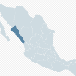 Sinaloa i Mexiko. Karta: Wikimedia Commons