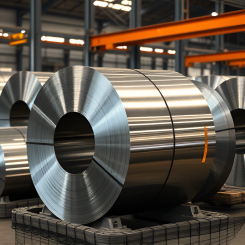 Voestalpine Precision Strip tillverkar kallvalsade stålband. Ill: AI-genererad bild. Ej ett fotografi. Upphovsrätt © Conventus– AI-genererat innehåll. Inget av materialet får reproduceras eller användas i andra sammanhang utan skriftligt medgivande.