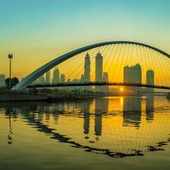 Stålbro i Dubai. Foto: Sumesh Jagdish Makhija/Wikimedia Commons