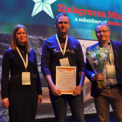 Zinkgruvan Mining är vinnare av Svemins Arbetsmiljöpris 2024. Foto: Svemin