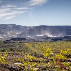 Med sin förväntade årliga produktion på 26 000 ton kan Viscaria bli Sveriges näst största kopparproducent, efter Aitik-gruvan. Viscaria-området. Foto: Viscaria